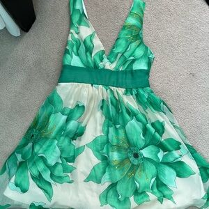 Floral Green Dress